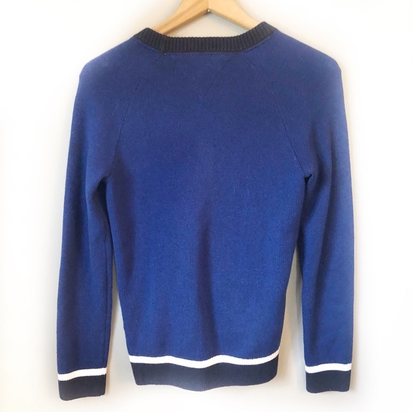 TOMMY HILFIGER royal blue sweater child size 12-14 - Picture 3 of 4